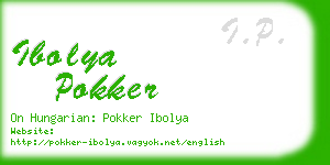 ibolya pokker business card